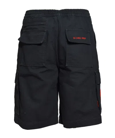 44 Label Group Cargo Bermuda Shorts With Logo In Black