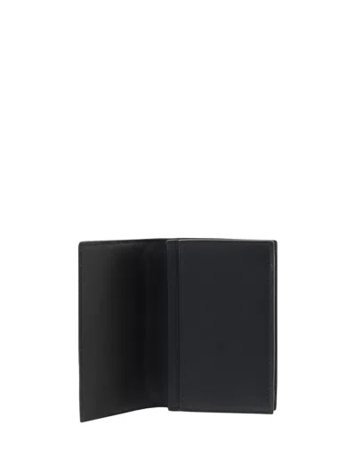 Bottega Veneta Black Card-holder With Intreccio Motif In Leather Man In Black