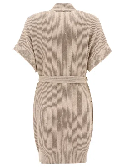 Brunello Cucinelli Diamante Knitted V-neck Cardigan