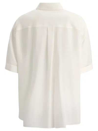 Brunello Cucinelli Precious Buttonhole Shirts White
