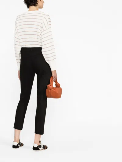 Brunello Cucinelli Slim Fit Trousers With Belt Loops And Side Pockets In Black