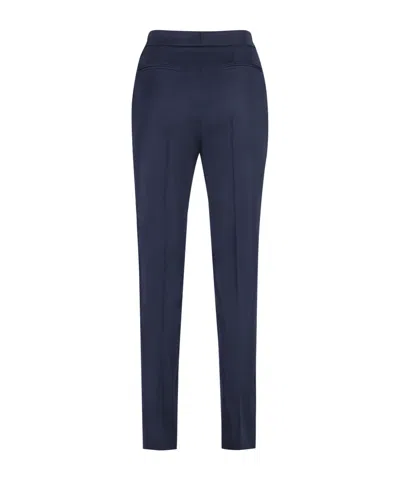 Pt01 Pt Torino Ambra Pressed Crease Slim-fit Trousers In Blue