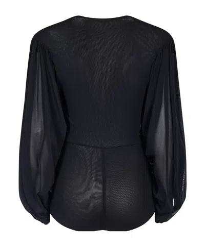 Philosophy Di Lorenzo Serafini Long Sleeve Ruffled Bodysuit