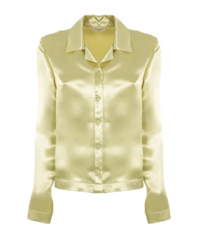 Philosophy Di Lorenzo Serafini Satin Shirt In Green