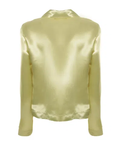 Philosophy Di Lorenzo Serafini Satin Shirt In Green