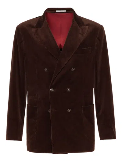 Brunello Cucinelli Brown Double-breasted Jacket