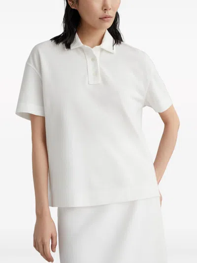 Brunello Cucinelli Piquet Polo Shirt With Monili