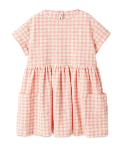 Il Gufo Gingham-check Dress In Pink