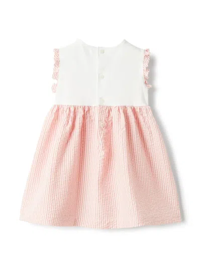 Il Gufo Ruffle Sleeve Dress In Pink