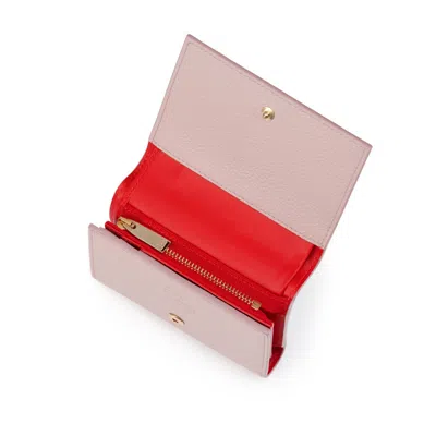 Christian Louboutin Spiked Compact Wallet In Neutral