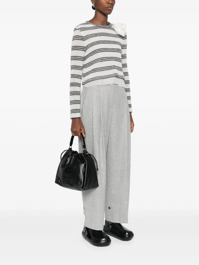 Brunello Cucinelli Soft Leather Mellow Bucket Bag In Black
