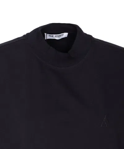 Attico Light Jersey Tank Top In Black