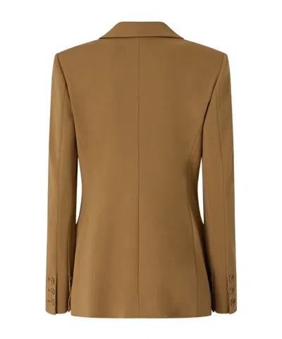 Pinko Single-breasted Tailored Blazer In Brown