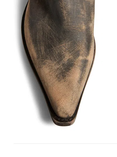 Khaite Clive 25 Leather Boots In Multi