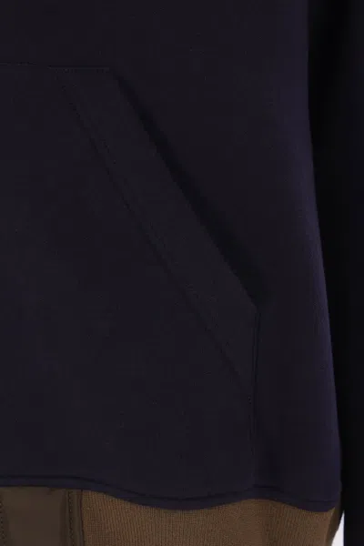 Sacai Men's Sponge Sweat Hoodie In Blue