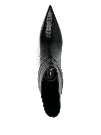 Michael Kors 50mm Pointed-toe Boots In Black