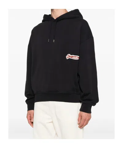 Jacquemus Relaxed Fit Hoodie With Drawstring In Blue