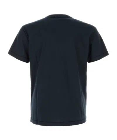 Stone Island Sage Green Cotton Jersey T-shirts In Black