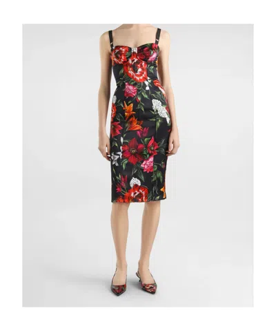 Dolce & Gabbana Midi Dress In Multi