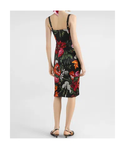 Dolce & Gabbana Midi Dress In Multi