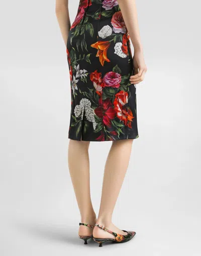 Dolce & Gabbana Midi Dress In Multi