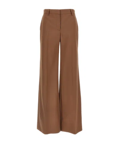 Stella Mccartney Wool Pants In Brown