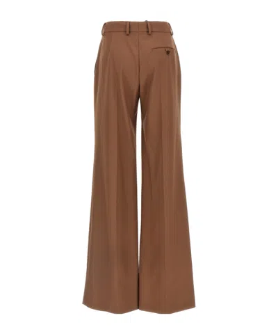 Stella Mccartney Wool Pants In Brown