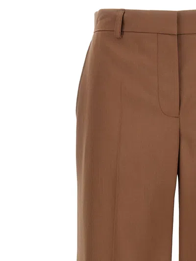Stella Mccartney Wool Pants In Brown