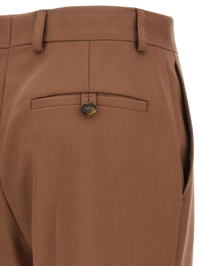 Stella Mccartney Wool Pants In Brown