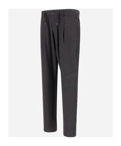 Herno Resort Trousers In Wool Knickerbocker In Gray