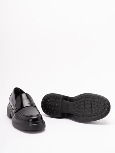 Tod's Mocassini In Pelle Nera  Donna