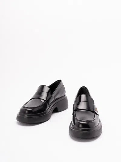 Tod's Mocassini In Pelle Nera  Donna