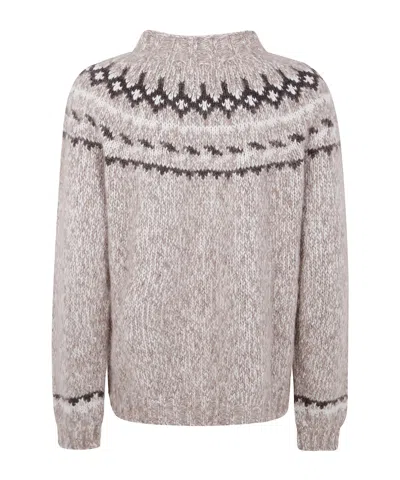 P.a.r.o.s.h Parosh Moline` Round Neck Sweater In Gray