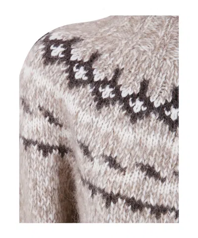 P.a.r.o.s.h Parosh Moline` Round Neck Sweater In Gray