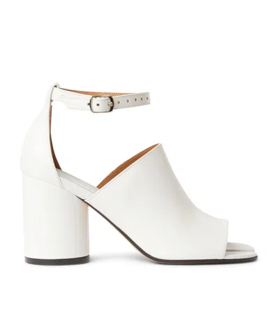 Maison Margiela Woman Sandals White Size 11 Leather