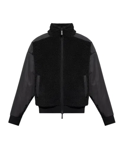 Dsquared2 Fleece Sweatshirt With A Stand-up Collar