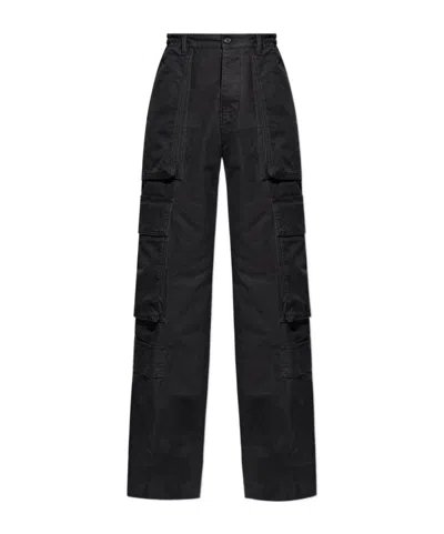 Dsquared2 Multi-pocket Cargo Trousers In Black