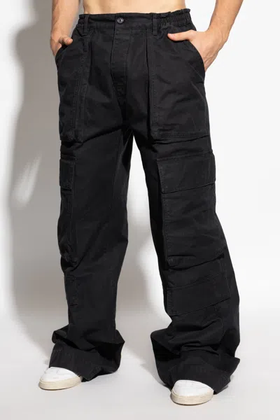 Dsquared2 Multi-pocket Cargo Trousers In Black