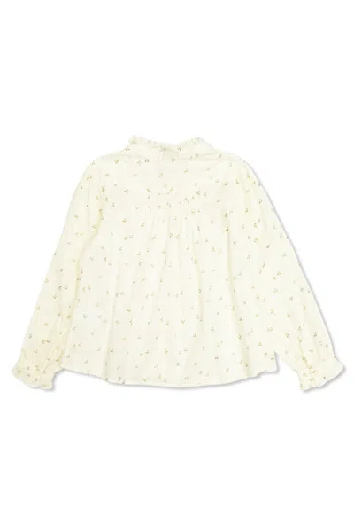 Bonpoint Long Sleeve Shirt In Neutral