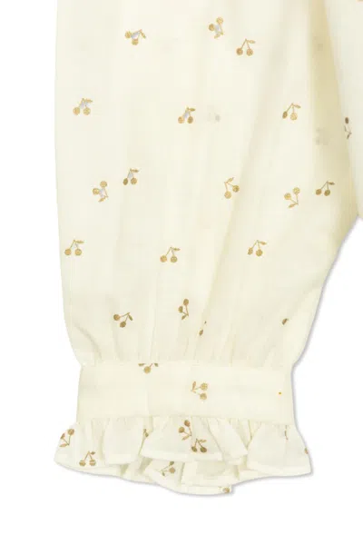 Bonpoint Long Sleeve Shirt In Neutral