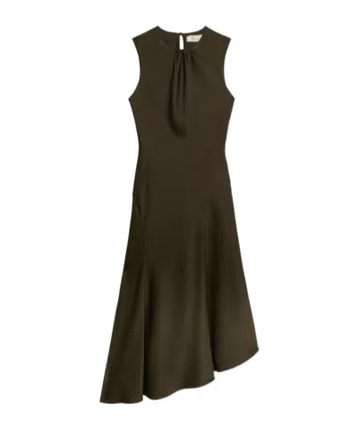 Blumarine Asymmetric Dress In Green