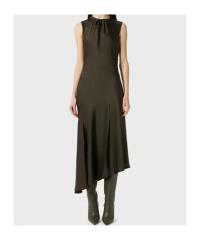 Blumarine Asymmetric Dress In Green