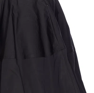 Alaïa Voluminous Pleated Skirt With Sculptural Design In Black