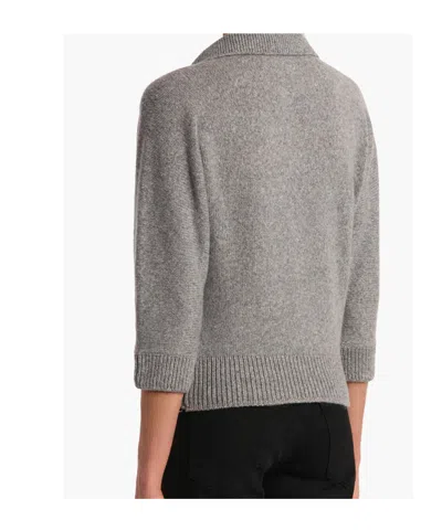Khaite Shrunken Jo Stretch-cashmere Jumper In Gray