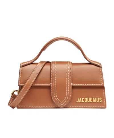 Jacquemus Le Bambino Leather Tote Bag In Light Brown 2