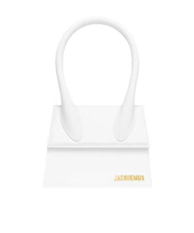 Jacquemus Women's Le Chiquito Moyen Leather Bag In White