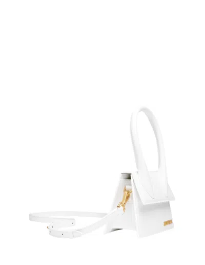 Jacquemus Women's Le Chiquito Moyen Leather Bag In White