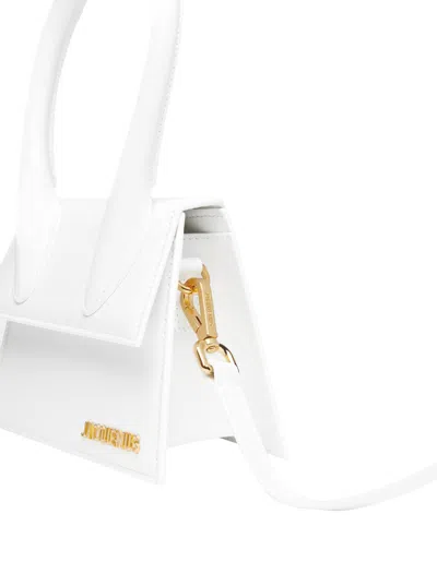 Jacquemus Women's Le Chiquito Moyen Leather Bag In White