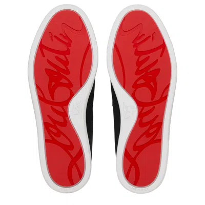 Christian Louboutin Loafers With Contrast Sole And Stitching Accents In Black