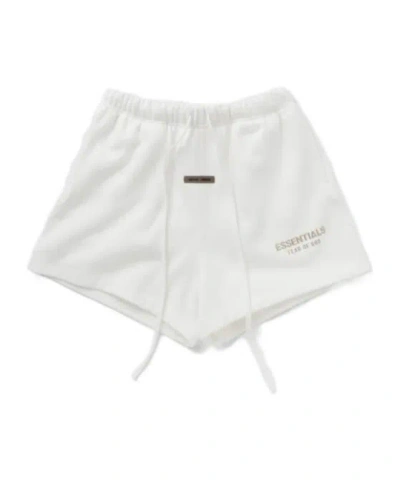 Essentials Drawstring Waist Shorts In White